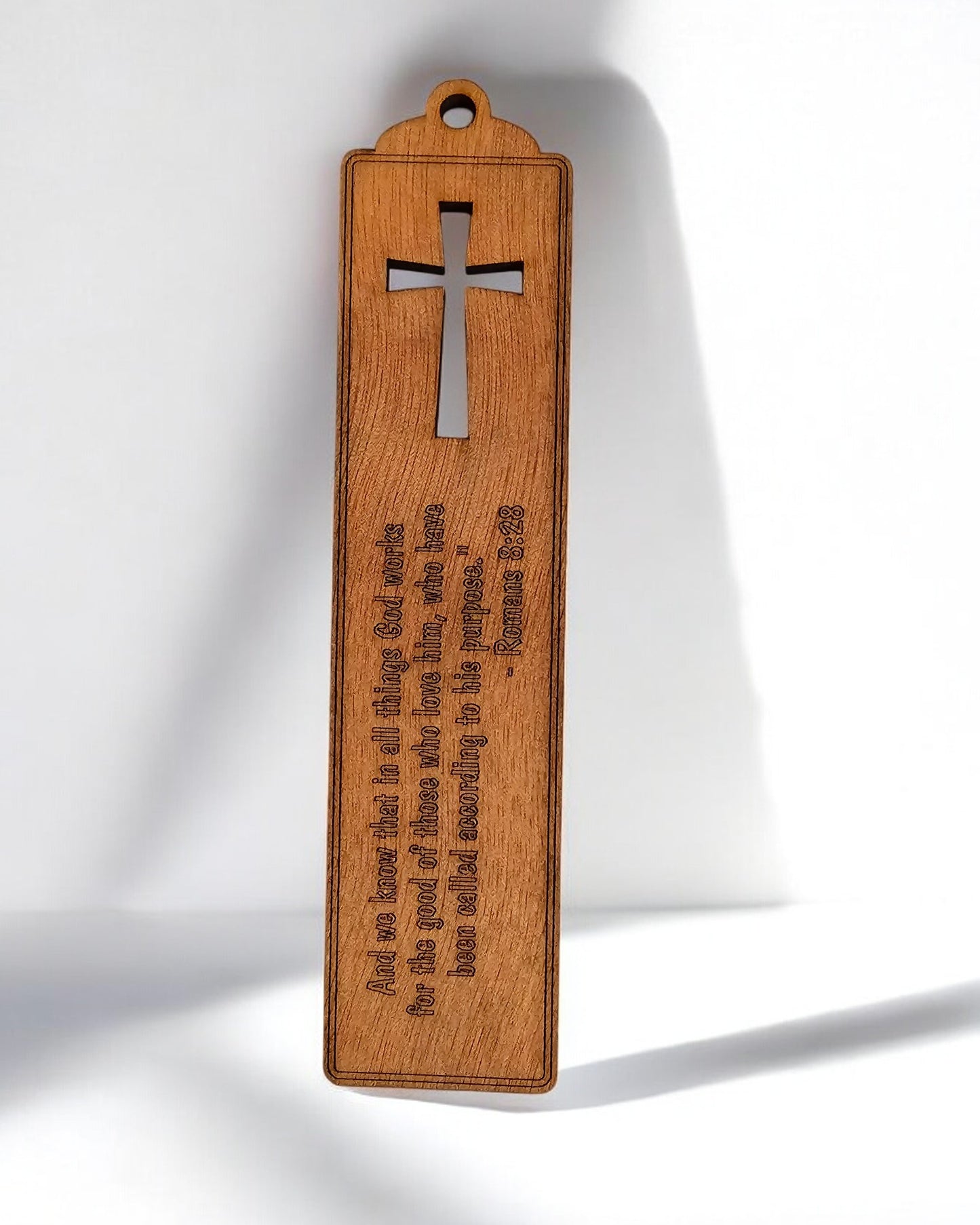 Wooden Christian Bookmarks, Laser cut