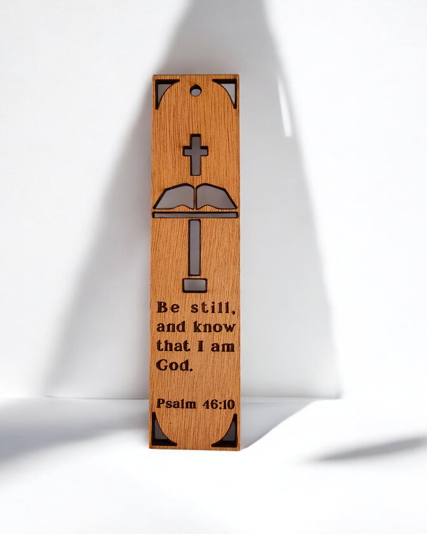 Wooden Christian Bookmarks, Laser cut