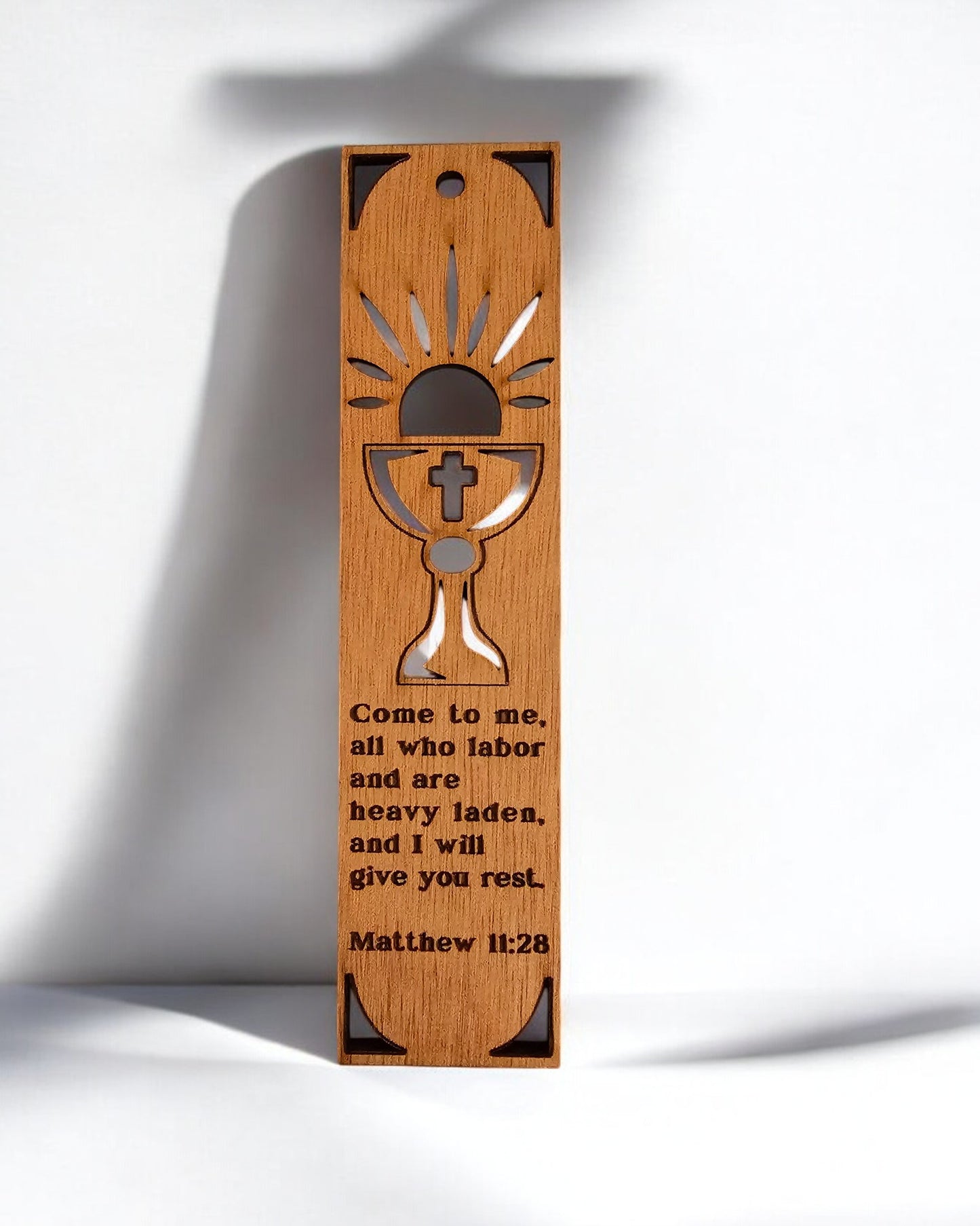 Wooden Christian Bookmarks, Laser cut