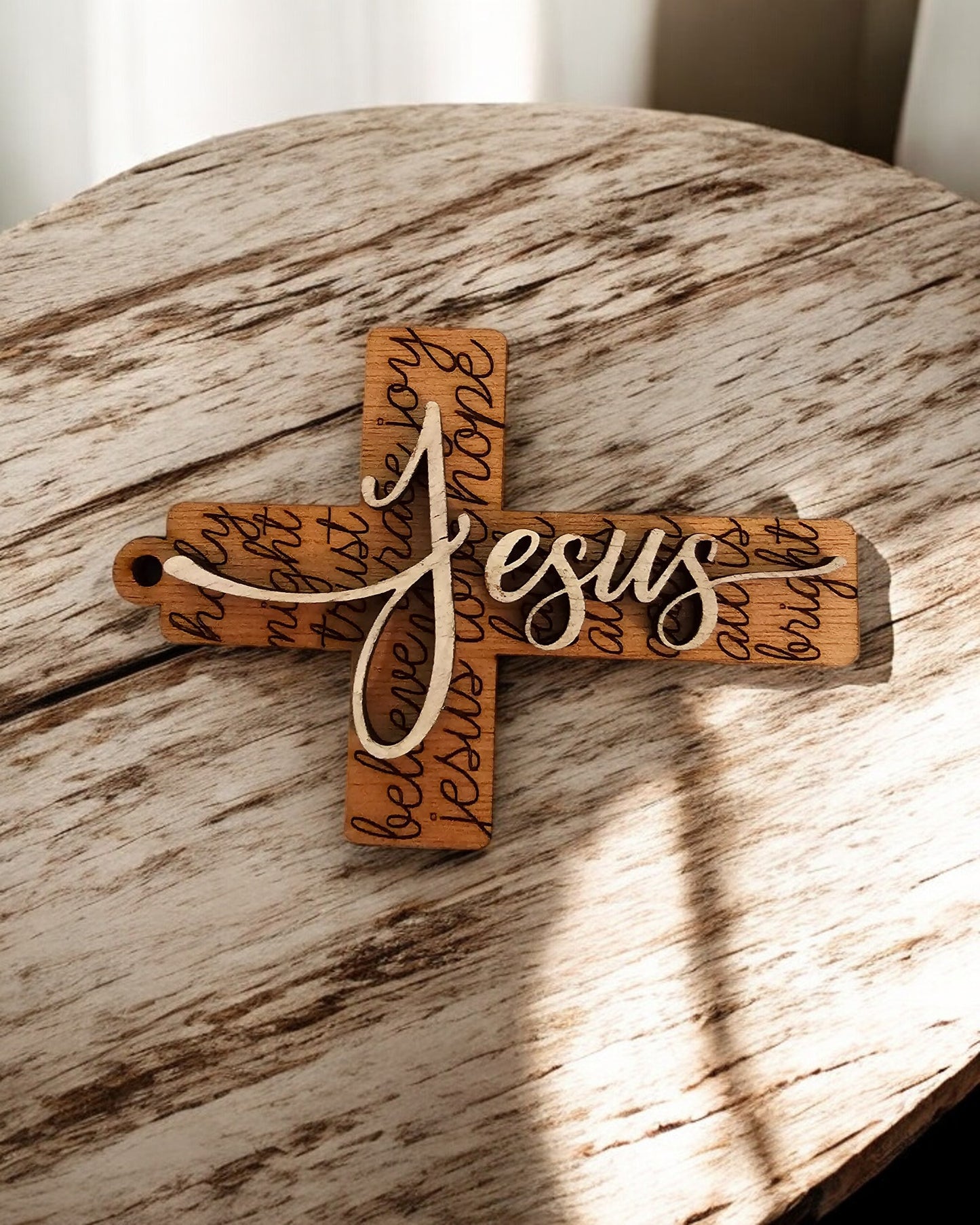 Inspirational Christmas  Ornament Crosses