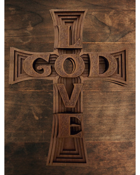 Handmade Wooden Cross – Unique Designs & Style for Any Space - Love God