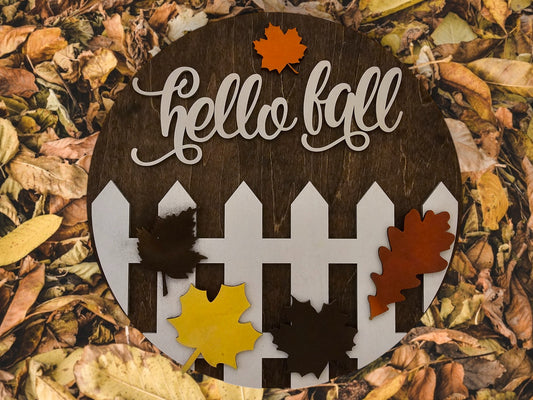 Hello Fall Sign